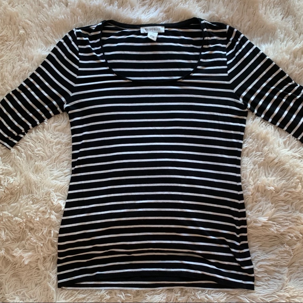 black and white striped white house black market